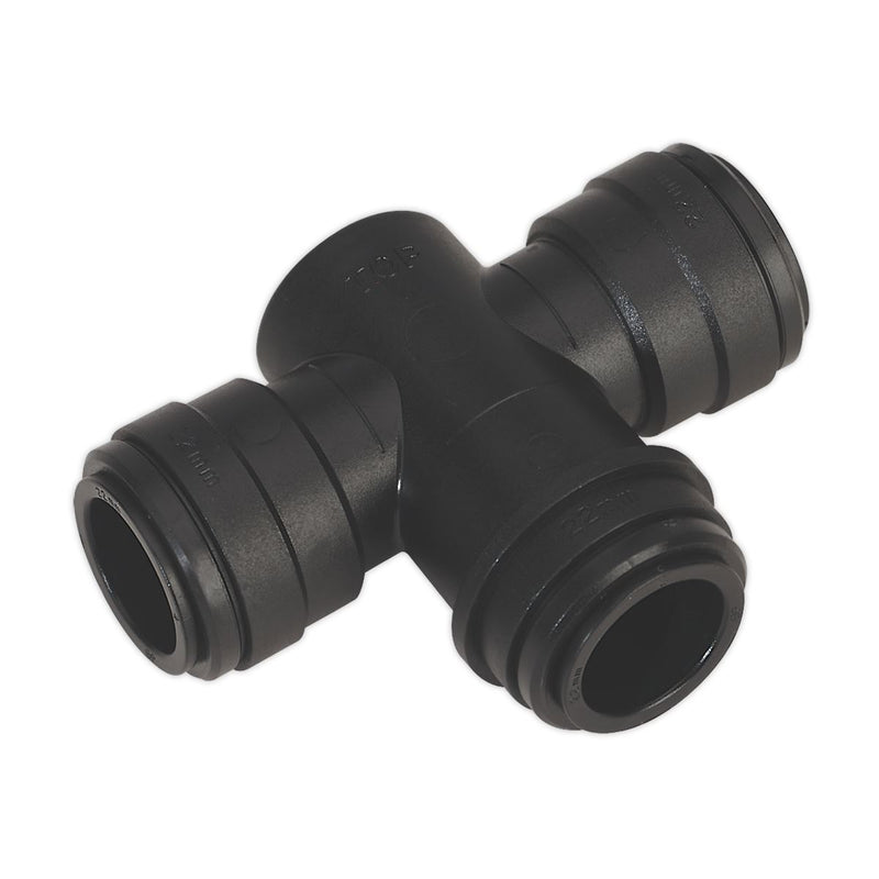 Sealey Equal Water Trap Tee 22mm (John Guest Speedfitï PMTT22E) CAS22WTT Sealey - Dynamic Drive