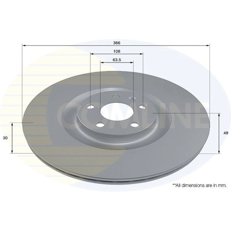Comline Front & Rear Brake Discs & Pads fits Volvo XC60 II 2017-2022