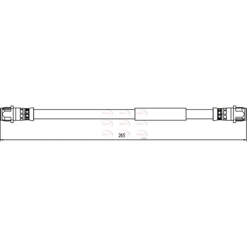 Apec Brake Hydraulic Hose Line Rear HOS3914