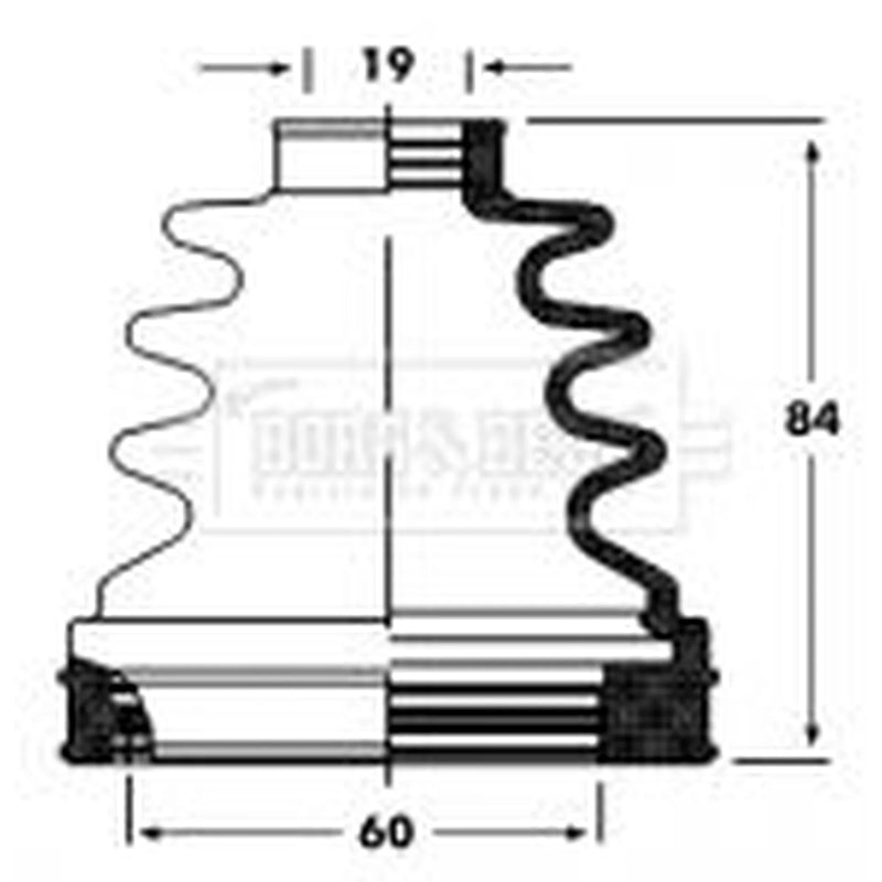 Borg & Beck Drive Shaft Bellow Kit transmission sided BCB2800