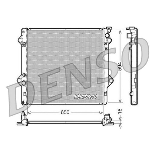 Denso Engine Radiator fits Toyota Fj Cruiser 2005-2018 4.0