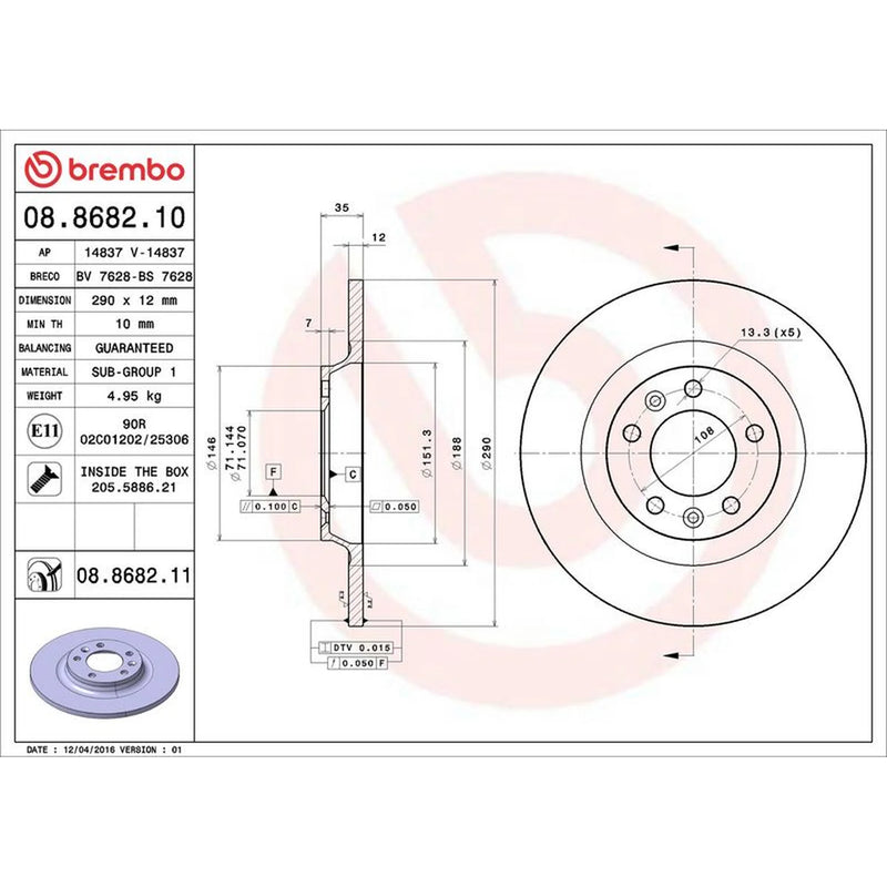 Brembo Front & Rear Brake Discs & Pads fits Peugeot Rcz 2010-2015 1.6 2.0