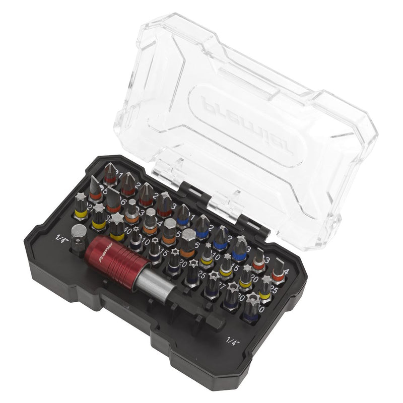 Sealey Premier Premier Colour-Coded Bit Set 32pc AK2110 Sealey Premier - Dynamic Drive