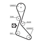 Gates Timing Belt Kit with Rollers fits Renault Espace 1996-2000 2.0