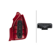 Hella Tail Light / Lamp PY21W Left fits Citroën C2 2003-2012 1.1 1.4 1.6