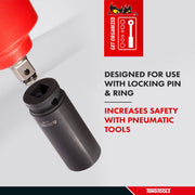 Teng Tools 1/2" Deep Impact Socket DIN Metric 19mm Teng Tools - Dynamic Drive