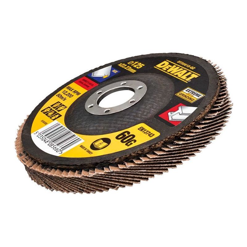 Dewalt Power Tools DT30622 Extreme Metal Flap Disc 125 x 22.2mm x 80G DeWALT Power Tools - Dynamic Drive