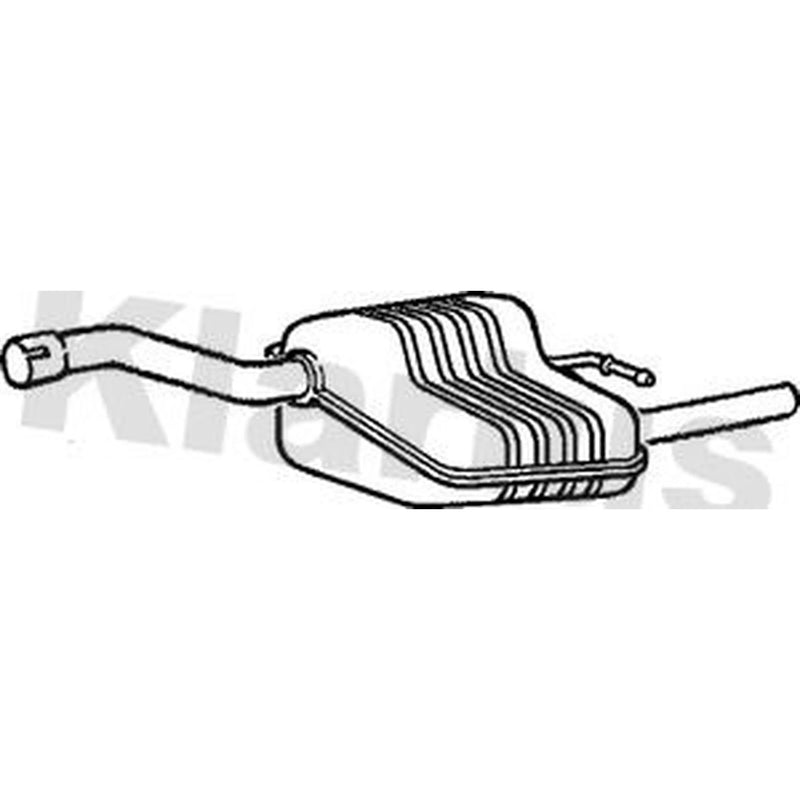 Klarius Box With Tail Pipe Rear fits Ford Focus I Turnier 1999-2004 1.8