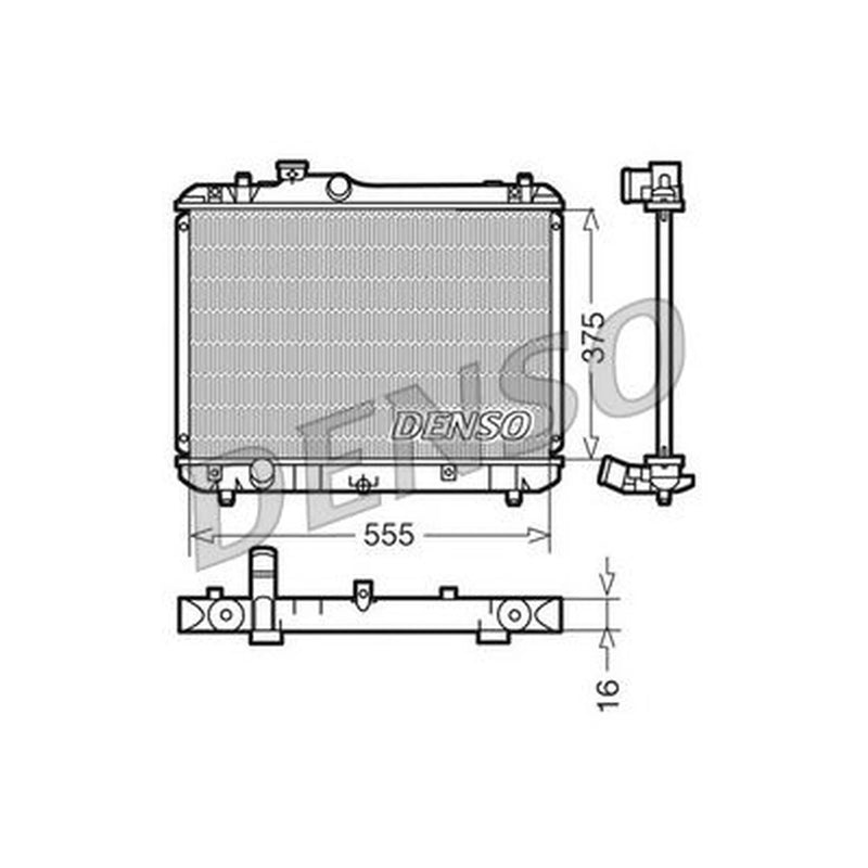 Denso Engine Radiator fits Suzuki Swift III 2005-2015 1.3 1.5 1.6