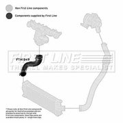 First Line Intercooler Turbo Charge Air Hose fits Ford Tourneo Custom V362 Bus