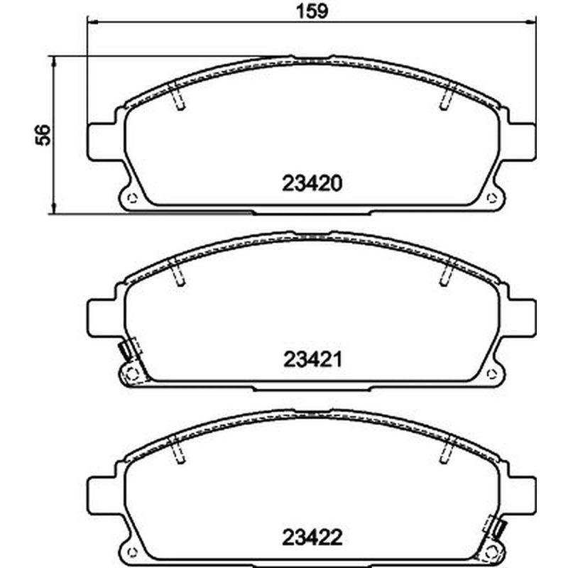 DON Front Brake Pad Set fits Acura Mdx 2001-2005 3.5