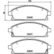 DON Front Brake Discs & Pads fits Nissan X-Trail I 2001-2013 2.0 2.2 2.5