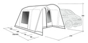 Outwell Talladega Driveaway Air Awning Grey Outwell - Dynamic Drive