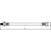 NAPA Brake Hydraulic Hose Line Rear fits Opel Astra F 1991-2001
