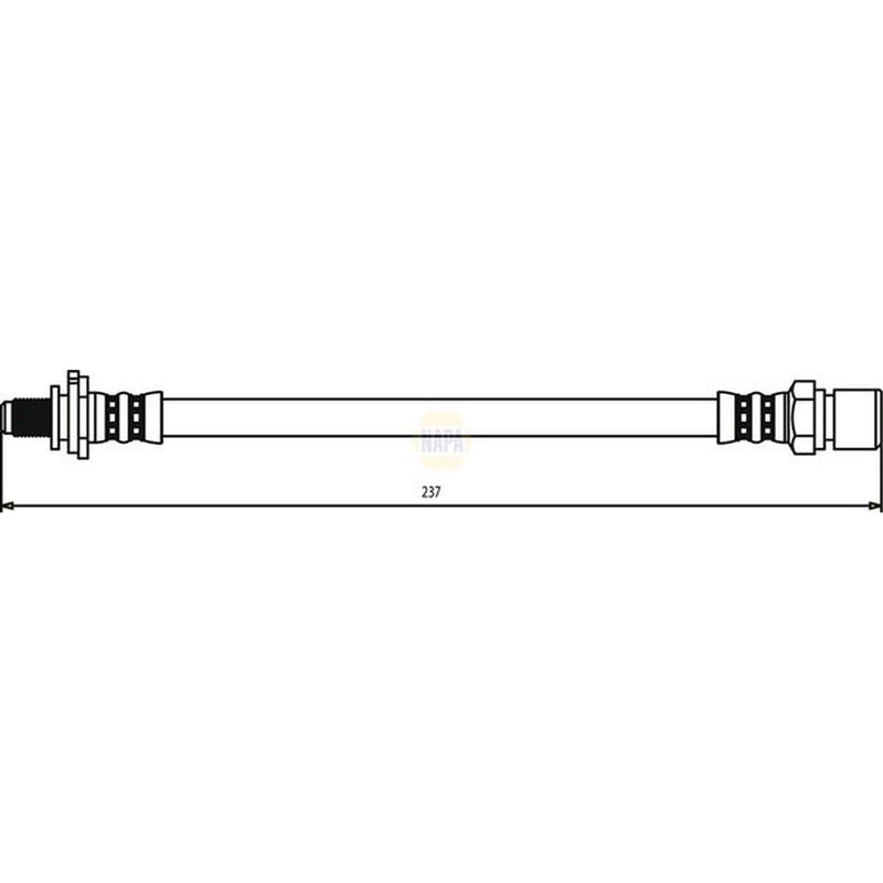 NAPA Brake Hydraulic Hose Line Rear NBH1412