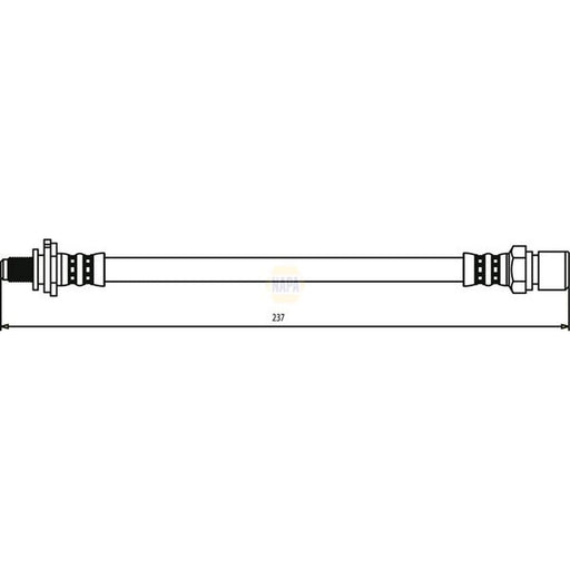 NAPA Brake Hydraulic Hose Line Rear NBH1412