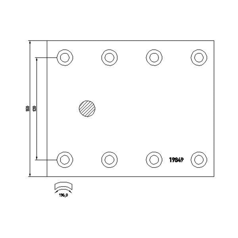 Textar Textar Cv Brake Lining Set 1984906