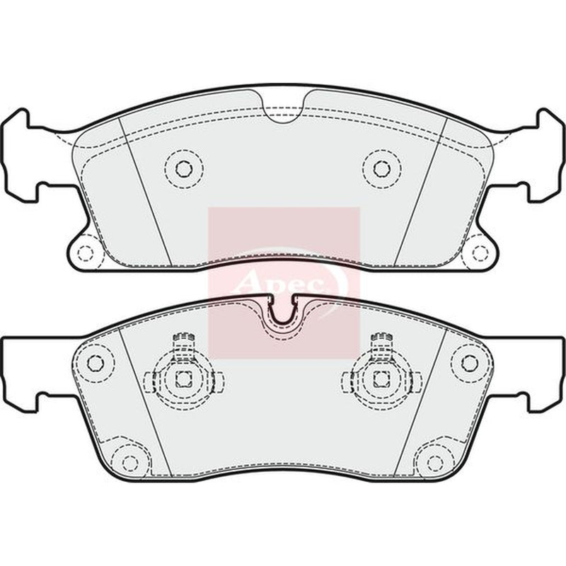 Apec Front / & Rear / Brake Discs & Pads fits Mercedes-Benz Gle 2015-2019