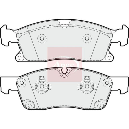Apec Front Brake Pad Set fits Mercedes-Benz Gl-Class 2012-2015