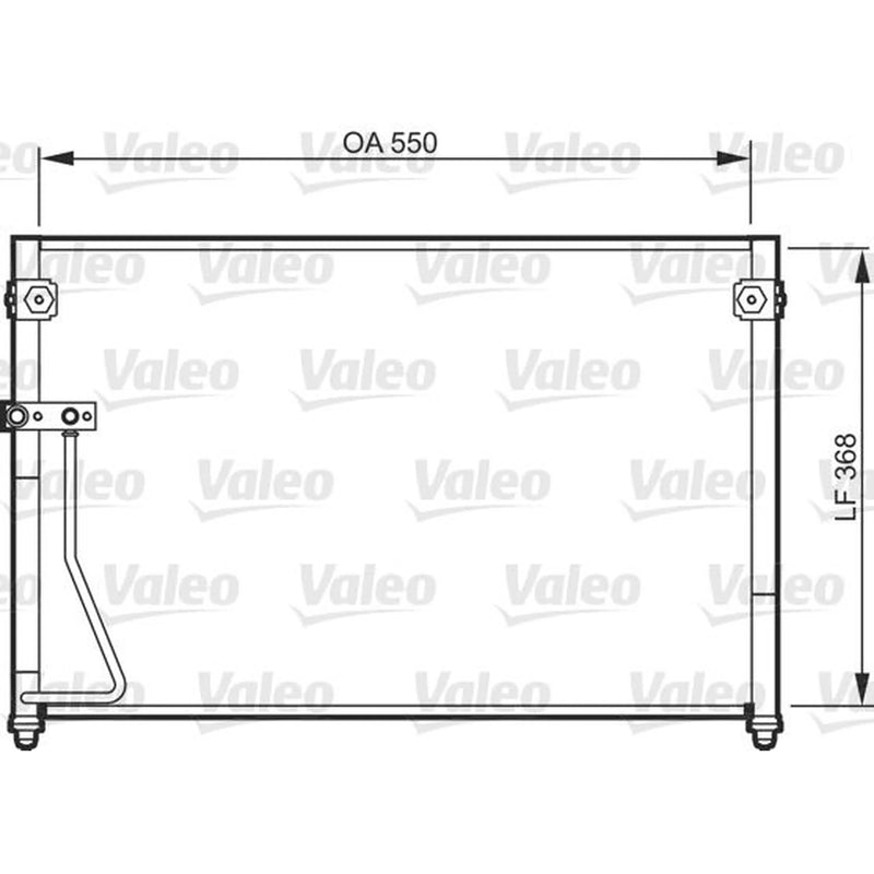 Valeo Air Conditioning Condenser 818085