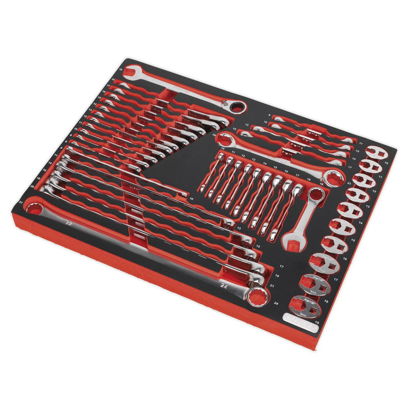 Sealey Tool Tray with Specialised Spanner Set 44pc TBTP11 Sealey - Dynamic Drive
