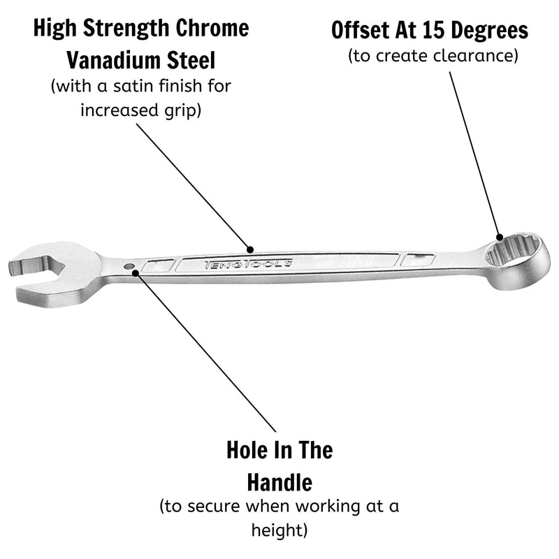 Teng Tools Combination Spanner Anti Slip Metric 17mm Teng Tools - Dynamic Drive