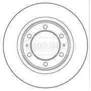 Borg & Beck Front & Rear Brake Discs & Pads fits Toyota Fj Cruiser 2005-2018 4.0
