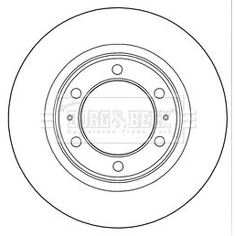 Borg & Beck Front & Rear Brake Discs & Pads fits Toyota Fj Cruiser 2005-2018 4.0