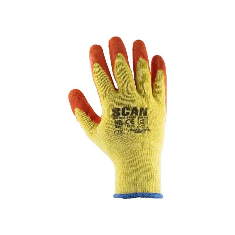 Scan Knitshell Latex Palm Gloves - L (Size 9) Scan - Dynamic Drive