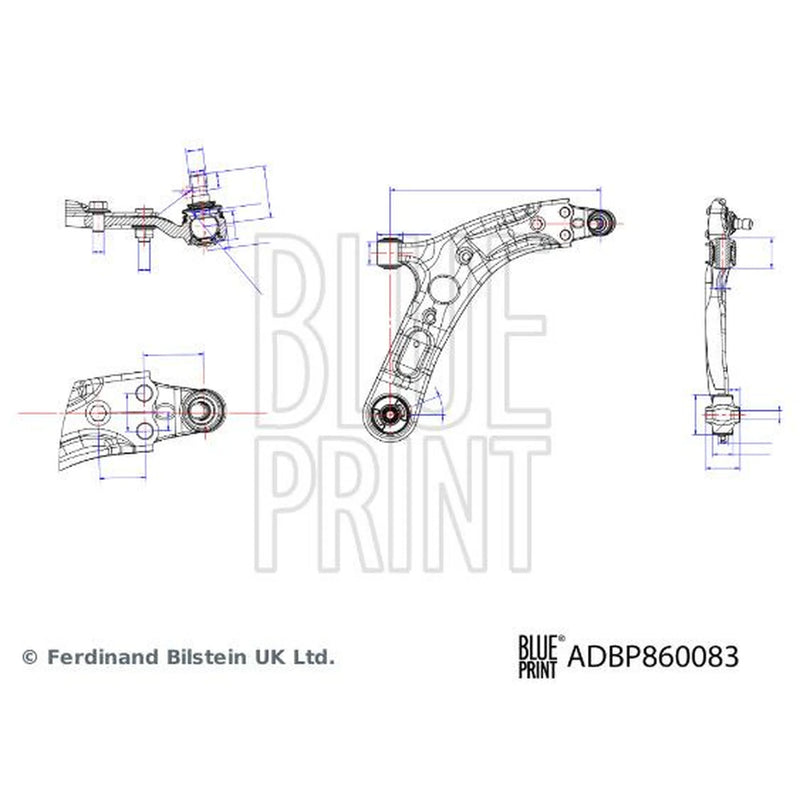 Blue Print Control/Trailing Arm Front Right ADBP860083