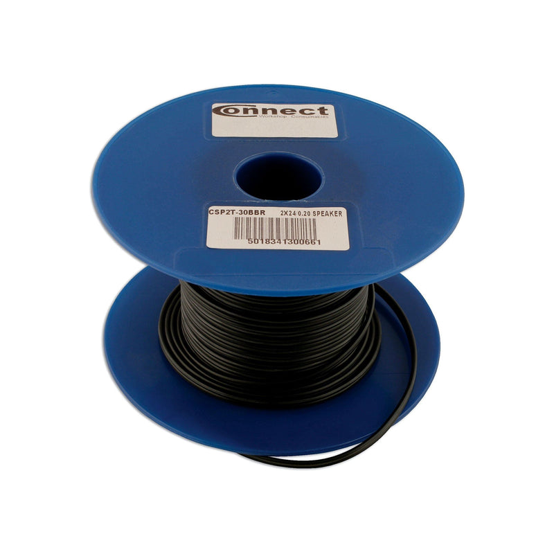 Connect Black/Red Twin Core Speaker Cable 24/0.20 6A 30m 30066 Tool Connection - Dynamic Drive