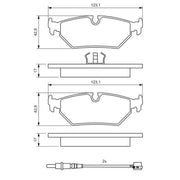 Bosch Front & Rear Pads fits Fiat Ulysse 1994-2002 1.9 2.0