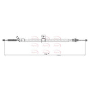 Apec Handbrake Cable Right Rear fits Nissan Juke 2010-2019 1.5 1.6