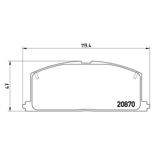 Brembo 4 x Front Brake Pad Set fits Toyota Camry 1982-1986 1.8 2.0