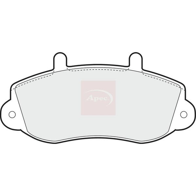 Apec Front Brake Pad Set fits Opel Movano A 1999-2001 1.9 2.2 2.5 2.8