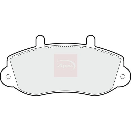 Apec Front Brake Pad Set fits Opel Movano A 1999-2001 1.9 2.2 2.5 2.8