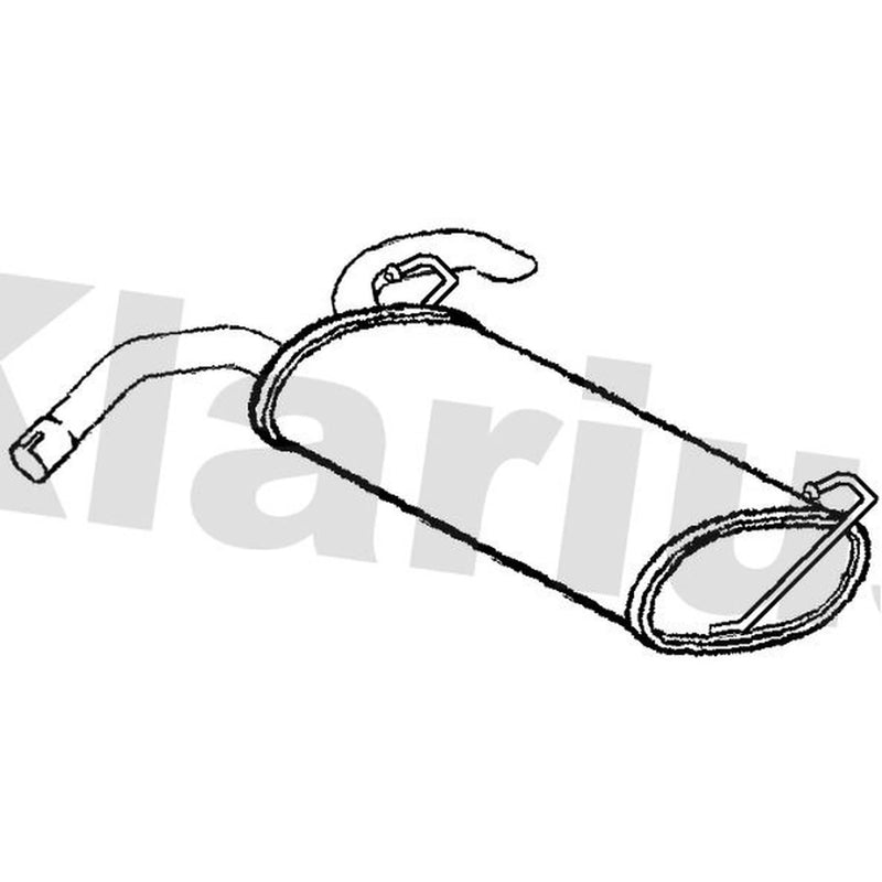 Klarius Box With Tail Pipe Rear fits Opel Mokka / Mokka X 2012-2019 1.6