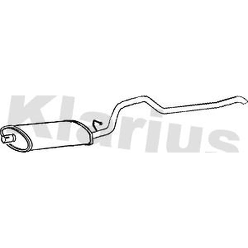Klarius Box With Tail Pipe Rear fits Jeep Cherokee 1991-2001 4.0