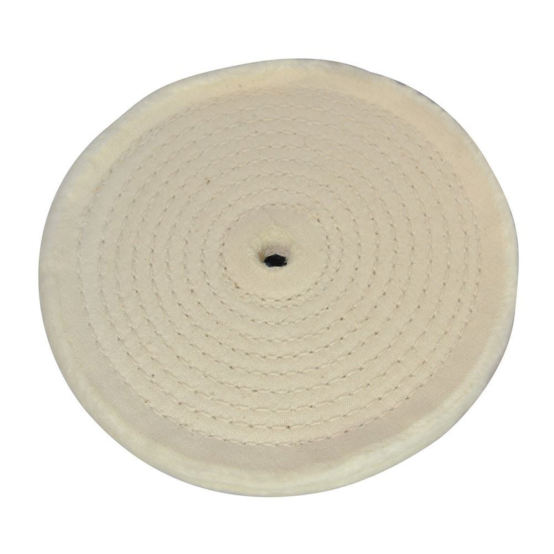 Silverline Buffing Wheel Spiral Stitched Cotton 150mm Polisher Buffer Grinder Silverline  - Dynamic Drive