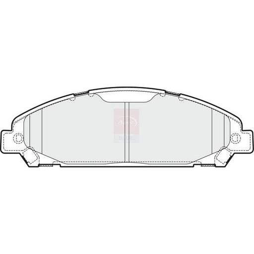 Apec Front Brake Pad Set fits Ford Usa Mustang 2015-2023 2.3