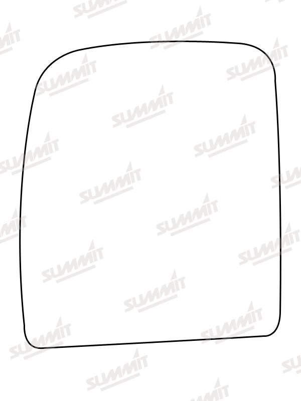 Summit Heated Base Plate With Commercial Mirror Glass fits Fiat Scudo, Cit Jumpy, Peugeot Expert LHS Summit - Bars 4 Cars