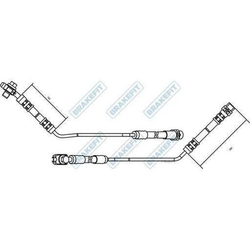 Apec Brake Hydraulic Hose Line Rear Left fits BMW X5 2000-2006 3.0 4.4 4.6 4.8