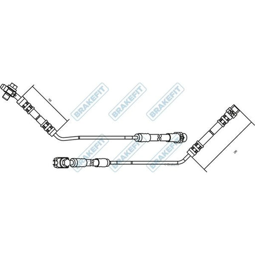 Apec Brake Hydraulic Hose Line Rear Left BHO4122
