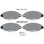 Textar Front Brake Pad Set 2357701