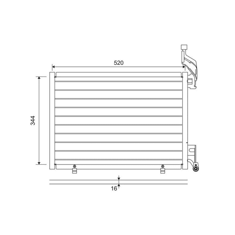 Valeo Air Conditioning Condenser 814075