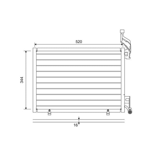 Valeo Air Conditioning Condenser 814075