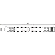 Apec Brake Hydraulic Hose Line Front fits Citroën Ax 1986-1998 1.4