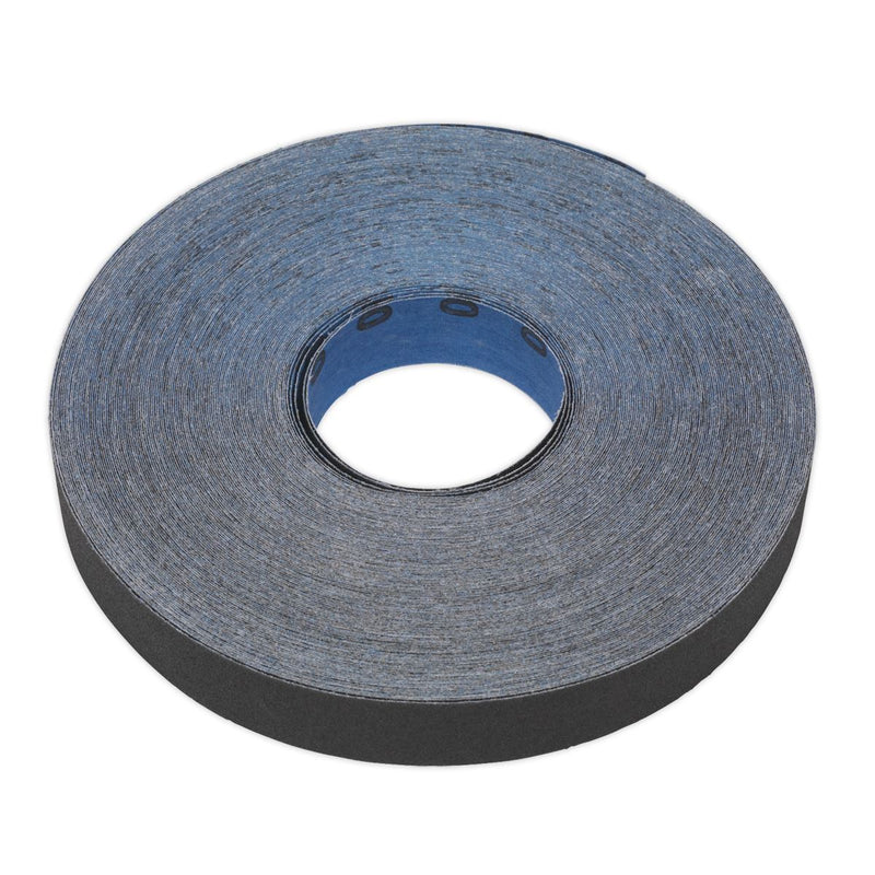 Sealey Emery Roll Blue Twill 25mm x 25m 120Grit ER2525120 Sealey - Dynamic Drive