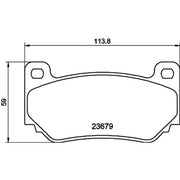 Mintex Front Brake Pad Set fits Caterham Seven 1997-2004 1.8