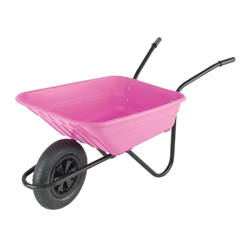 Walsall 90L Pink Polypropylene Wheelbarrow - SHPINKP